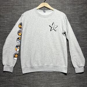 Carl's Jr Sweatshirt Adult Size Small Gray Pullover Long Sleeve Employee